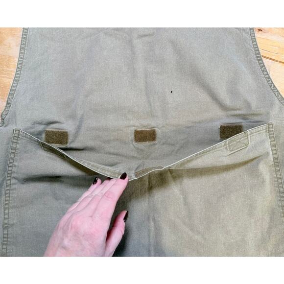 VTG Trail Designs TV800 100% Cotton Vest Pockets Sz M Khaki Utility Photography - Picture 9 of 10